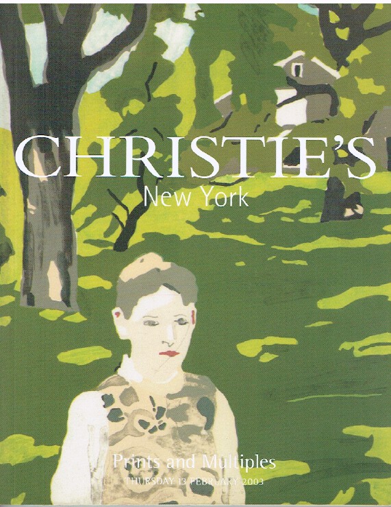 Christies February 2003 Prints & Multiples