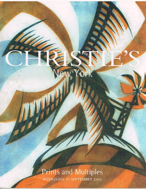 Christies September 2003 Prints & Multiples