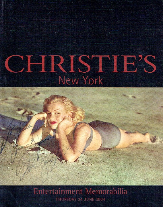 Christies June 2004 Entertainment Memorabilia