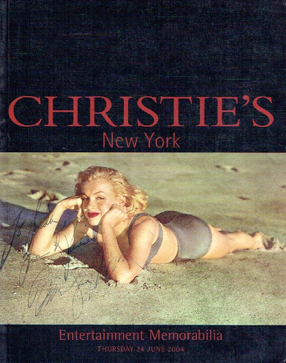 Christies June 2004 Entertainment Memorabilia