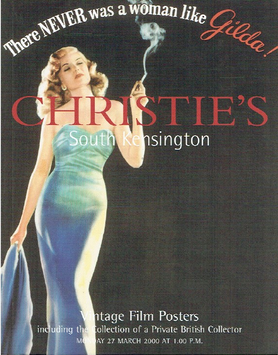 Christies March 2000 Vintage Film Posters including British Collector Collection