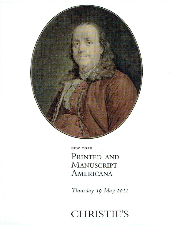 Christies May 2011 Printed & Manuscript Americana