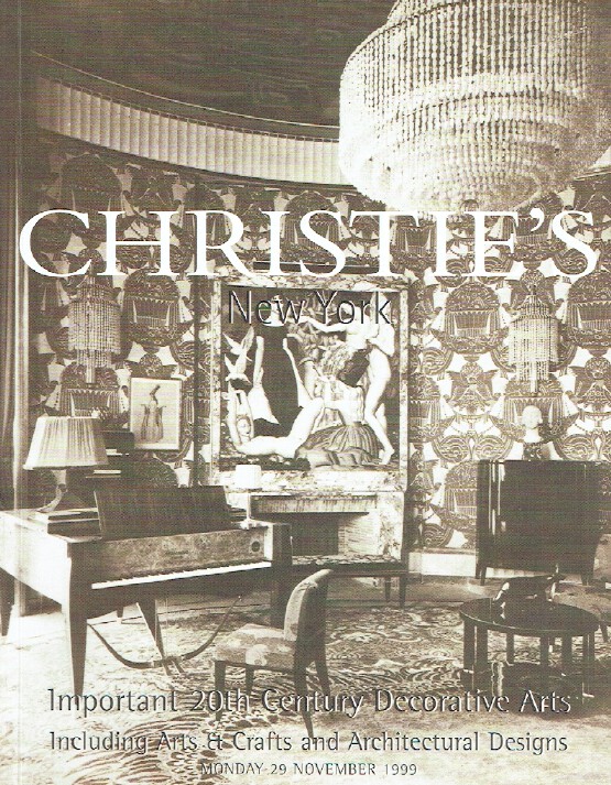 Christies November 1999 Important 20th Century Decorative Art