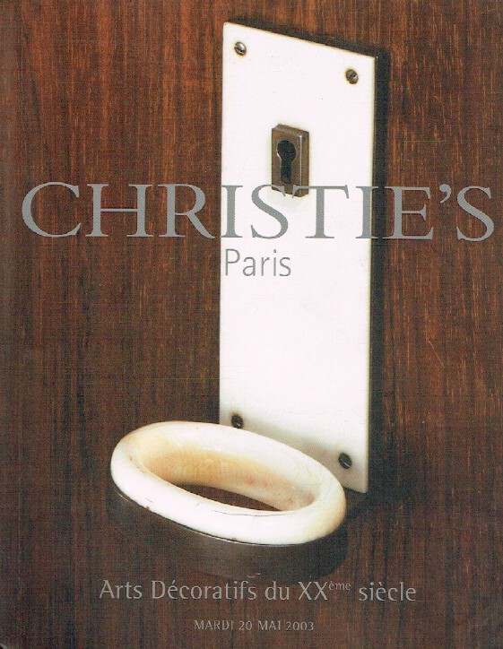Christies May 2003 20th Century Decorative Arts