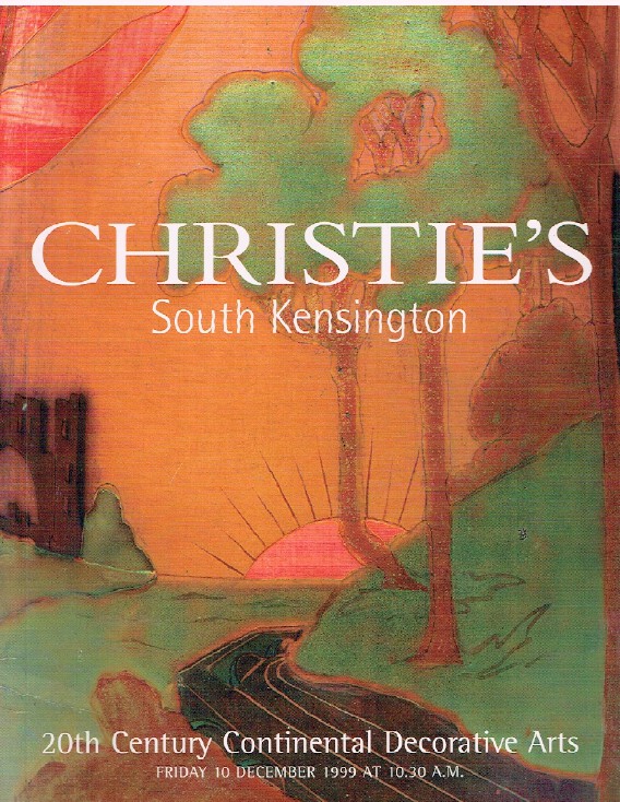 Christies December 1999 20th Century Continental Decorative Art - Click Image to Close
