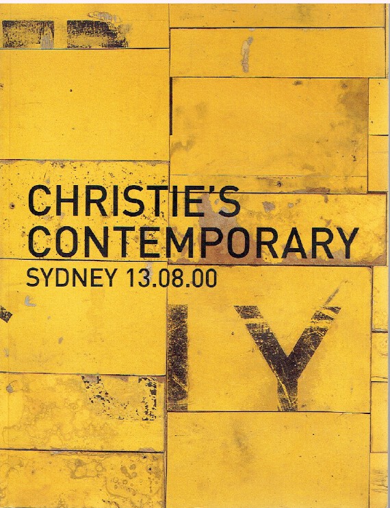 Christies August 2000 Contemporary Art
