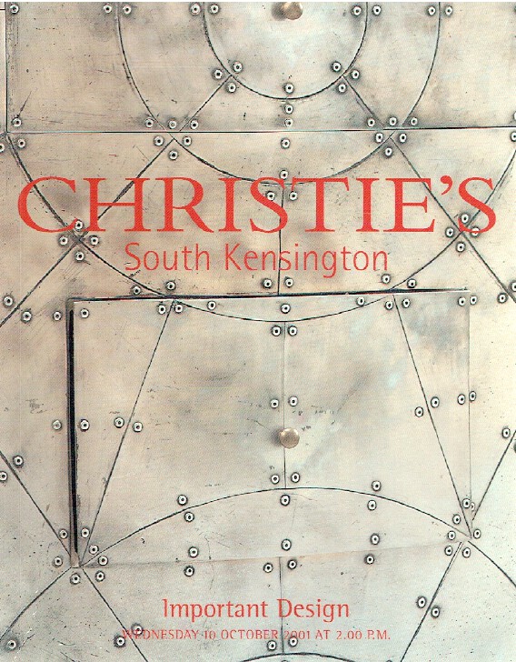 Christies October 2001 Important Design (Digital Only)