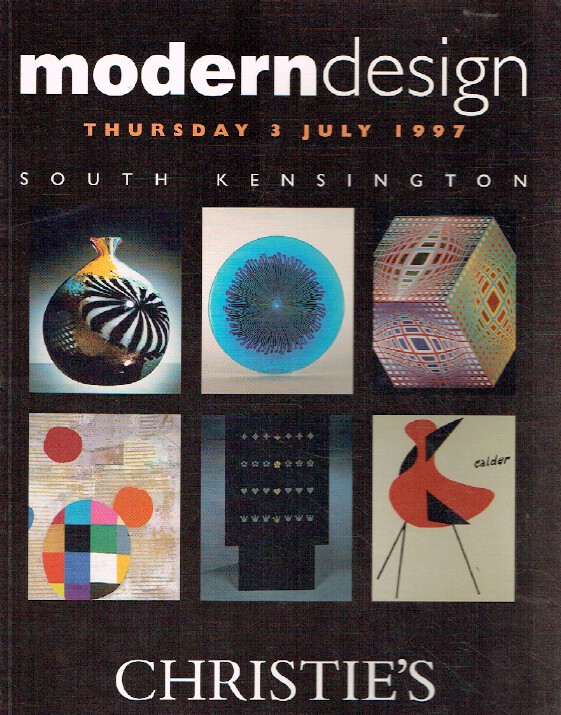 Christies July 1997 Modern Design