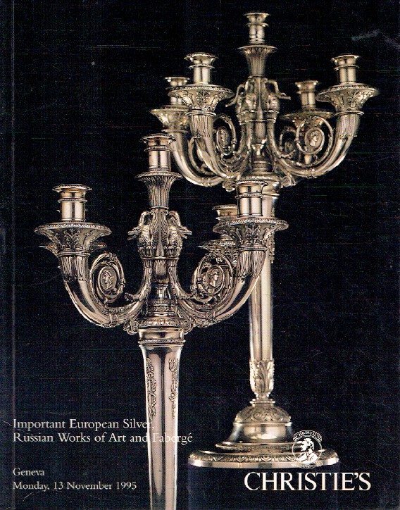 Christies November 1995 Important European silver, Russian WOA & Faberge