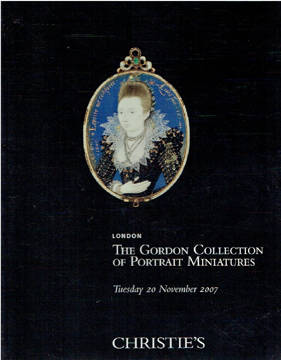 Christies November 2007 Portrait Miniatures - The Gordon Collection