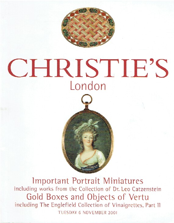 Christies November 2001 Portrait Miniatures, Gold Boxes & Vertu - Catzenstein
