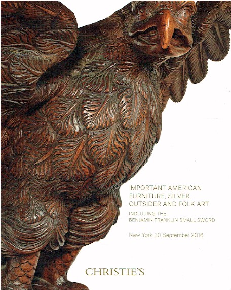 Christies September 2016 Important American Furniture & Folk Art - Benjamin