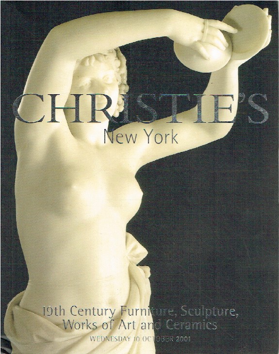 Christies October 2001 19th C Furniture, Sculpture, Works of Art & Ceramics - Click Image to Close