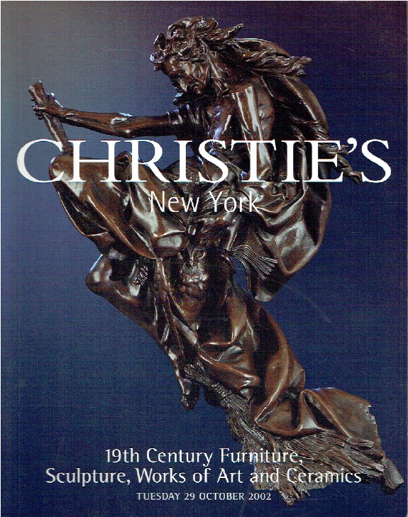 Christies October 2002 19th C Furniture, Sculpture, Works of Art & Ceramics - Click Image to Close