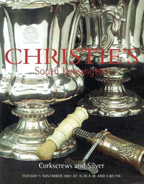 Christies November 2002 Corkscrews and Silver