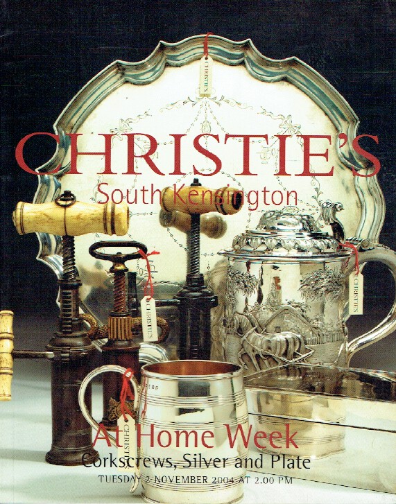 Christies November 2004 At Home Week Corkscrews, Silver and Plate