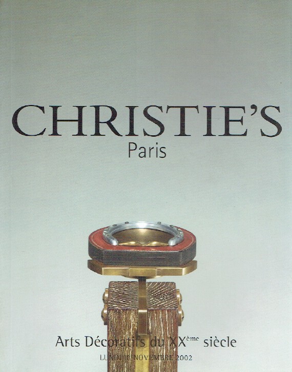 Christies November 2002 Decorative Arts From 20th Century - Click Image to Close