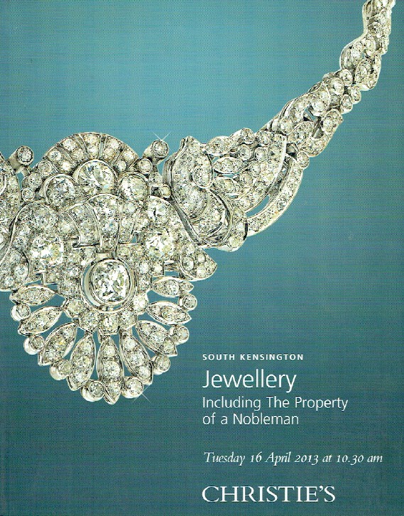Christies April 2013 Jewellery including The Property of A Nobleman