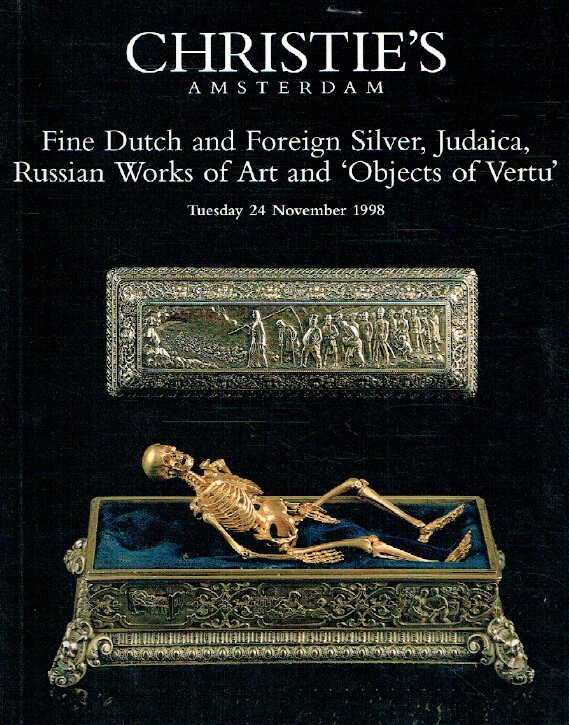 Christies November 1998 Dutch, Foreign Silver, Russian WOA & Vertu Objects