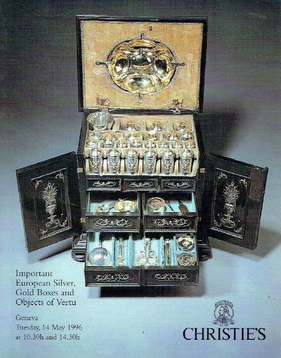 Christies May 1996 European Silver, Gold Boxes & Vertu, Palmieri Collection