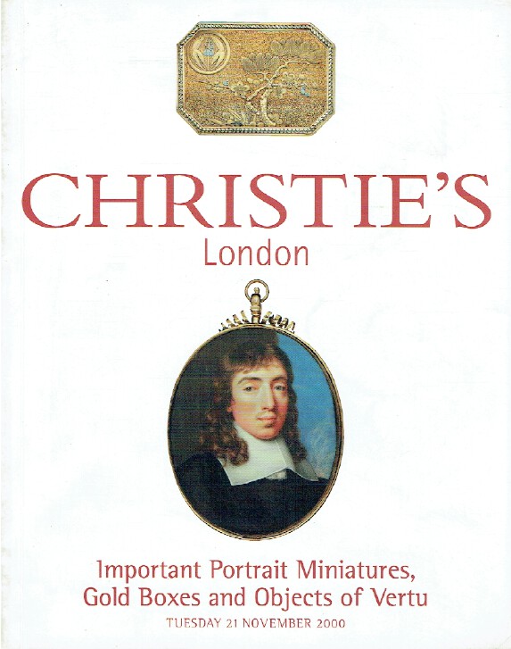 Christies November 2000 Important Portrait Miniatures, Gold Box & Vertu Object