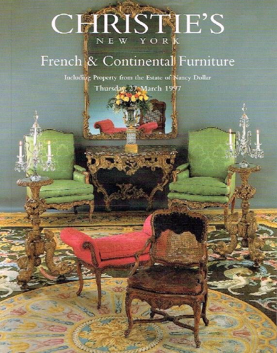 Christies March 1997 French & Continental Furniture, including Property of Nancy