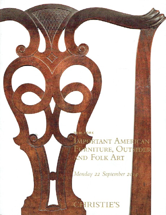 Christies September 2014 Important American Furniture, Outsider & Folk Art