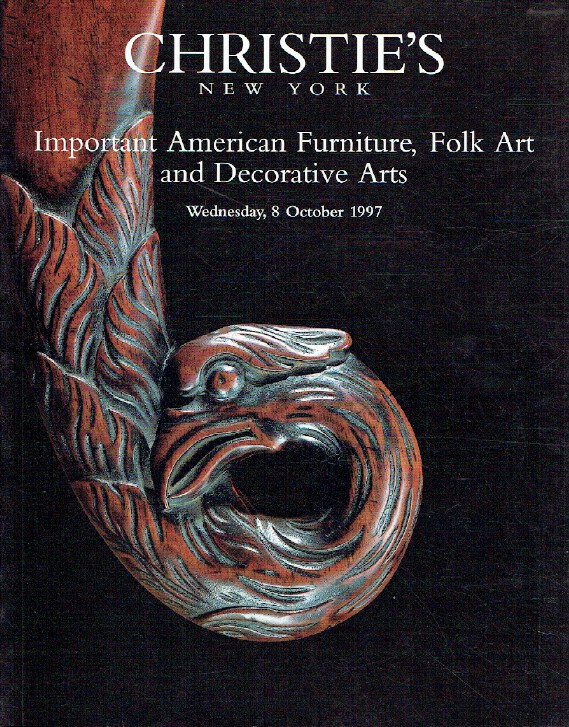 Christies October 1997 Important American Furniture, Folk Art & Decorative Arts