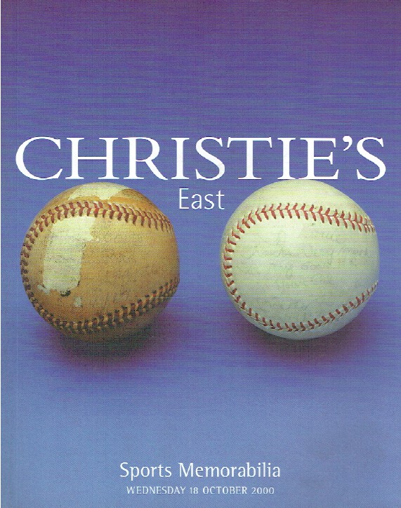 Christies October 2000 Sports Memorabilia