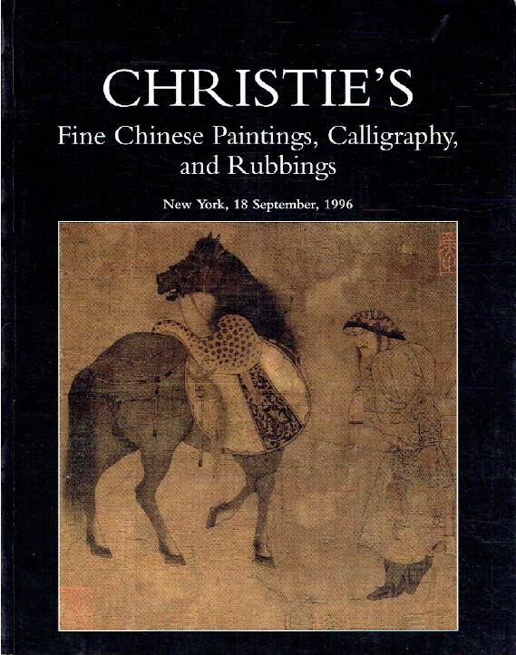 Christies September 1996 Fine Chinese Paintings, Calligraphy & Rubbings