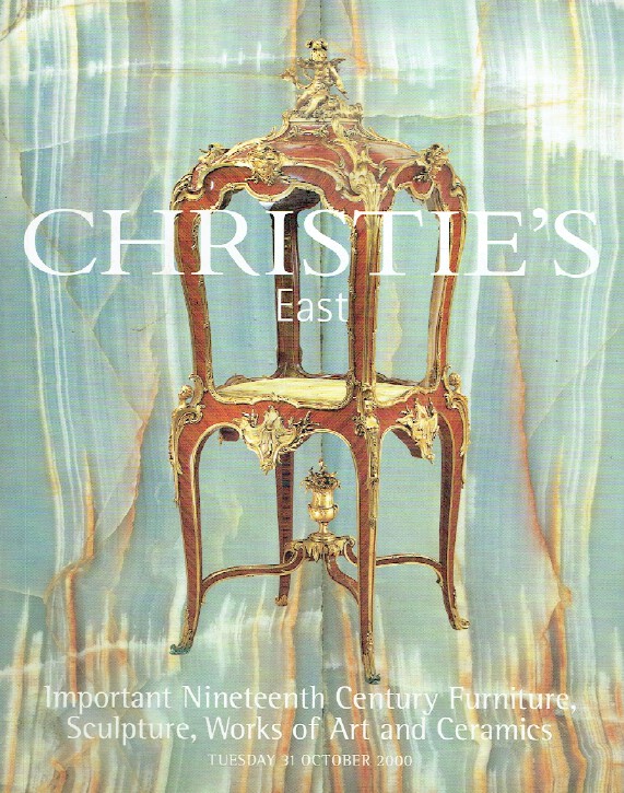 Christies October 2000 19th C Furniture, Sculpture, Works of Art & Ceramics