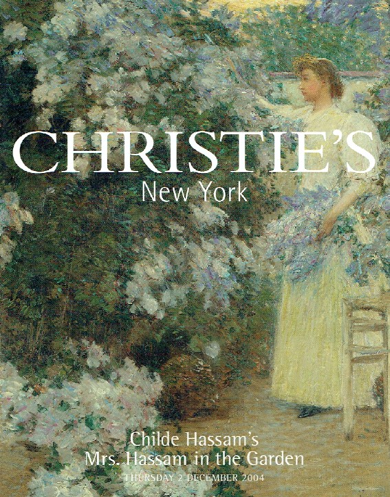 Christies December 2004 Childe Hassam's Mrs. Hassam in The Garden