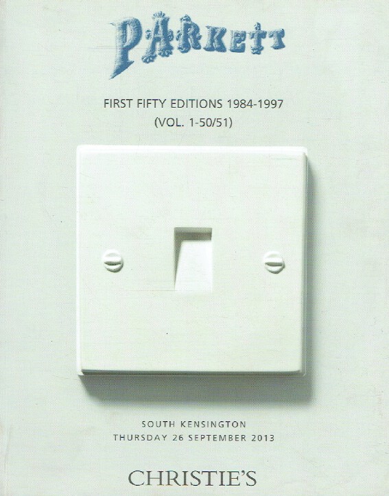 Christies September 2013 Parkett : First Fifty Editions 1984-1997 (Vol.1-50/51)