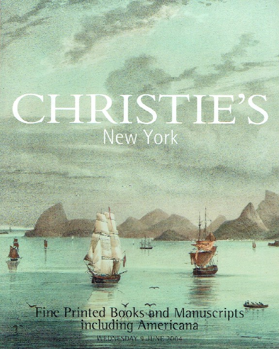 Christies June 2004 Fine Printed Books & Manuscripts - Horacio Zorraquin