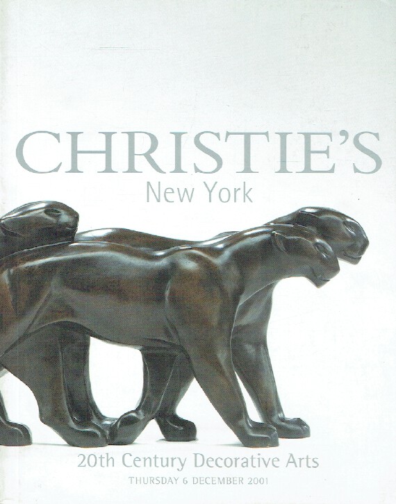 Christies December 2001 20th Century Decorative Arts