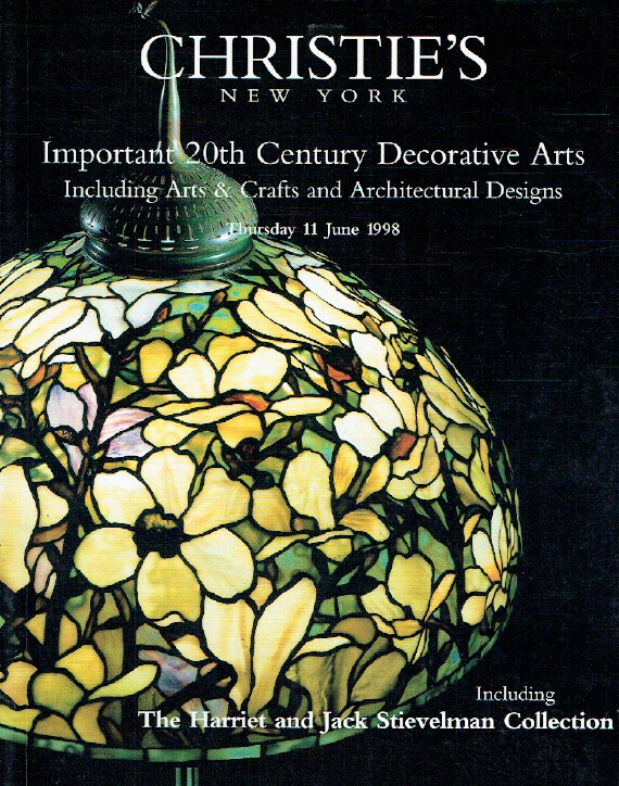 Christies June 1998 Important 20th C Decorative Arts - Stievelman Collection