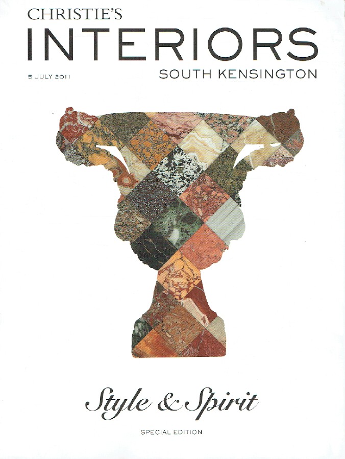 Christies July 2011 Interiors - Style & Spirit Special Edition