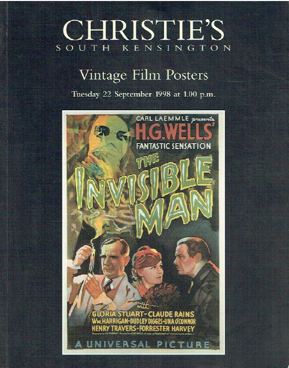 Christies September 1998 Vintage Film Posters - Click Image to Close