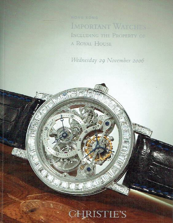 Christies November 2006 Important Watches - Property of A Royal House