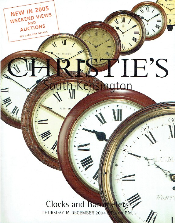 Christies December 2004 Clocks & Barometers