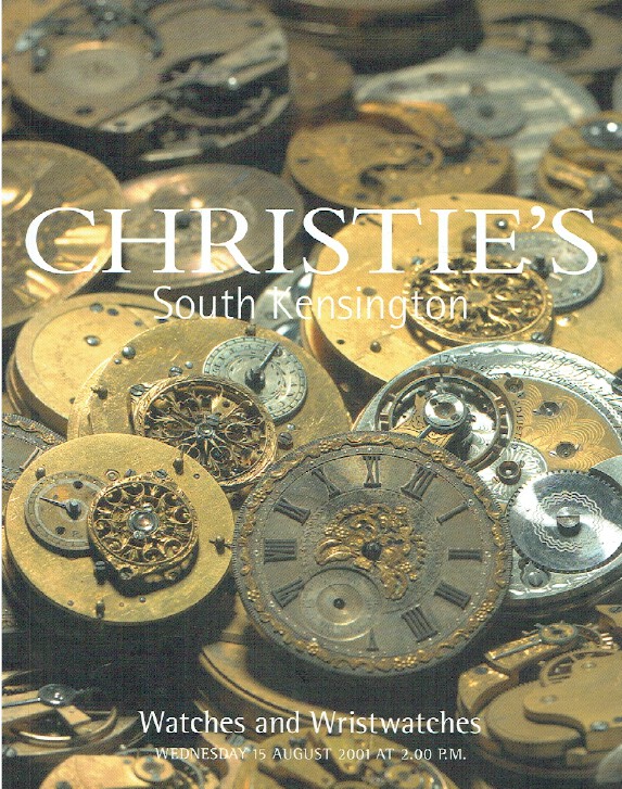 Christies August 2001 Watches & Wristwatches