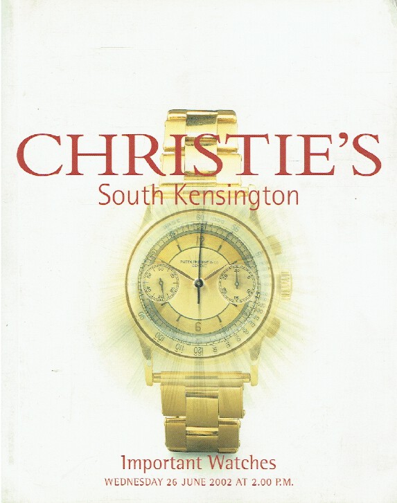 Christies June 2002 Important Watches