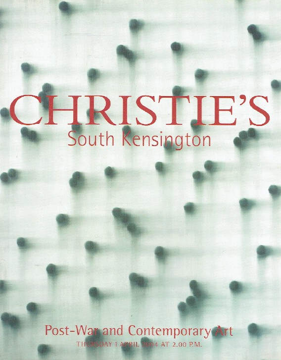 Christies April 2004 Post-War & Contemporary Art