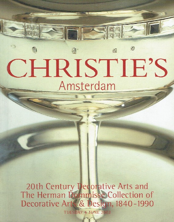 Christies June 2002 20th C Decorative Arts & The Herman Dommisse Collection