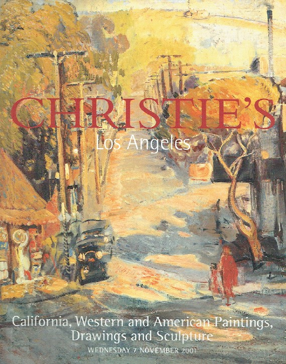 Christies November 2001 California, Western, American Paintings & Sculpture - Click Image to Close