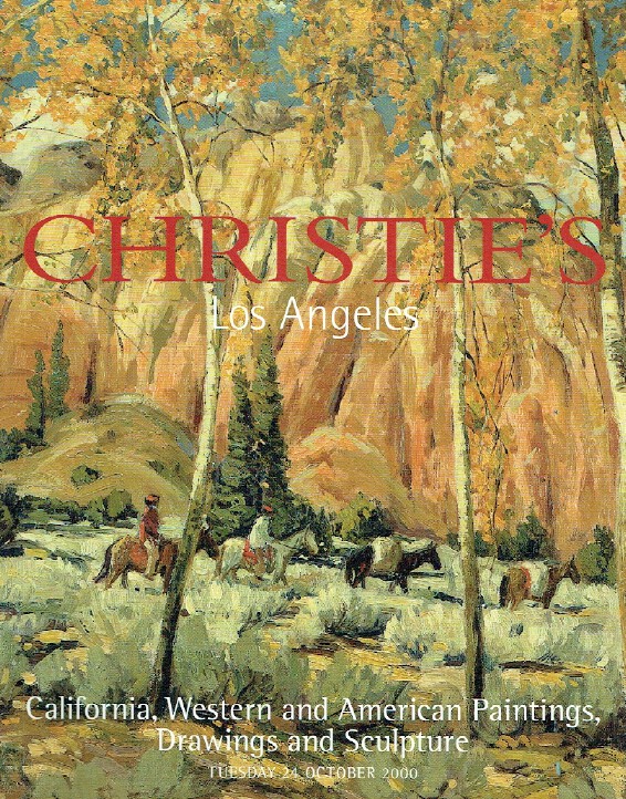 Christies October 2000 California, Western, American Paintings & Sculpture - Click Image to Close