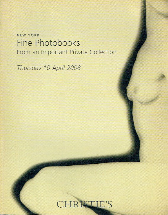 Christies April 2008 Fine Photobooks from an Important Private Collection