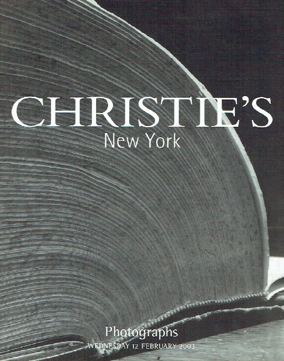 Christies February 2003 Photographs