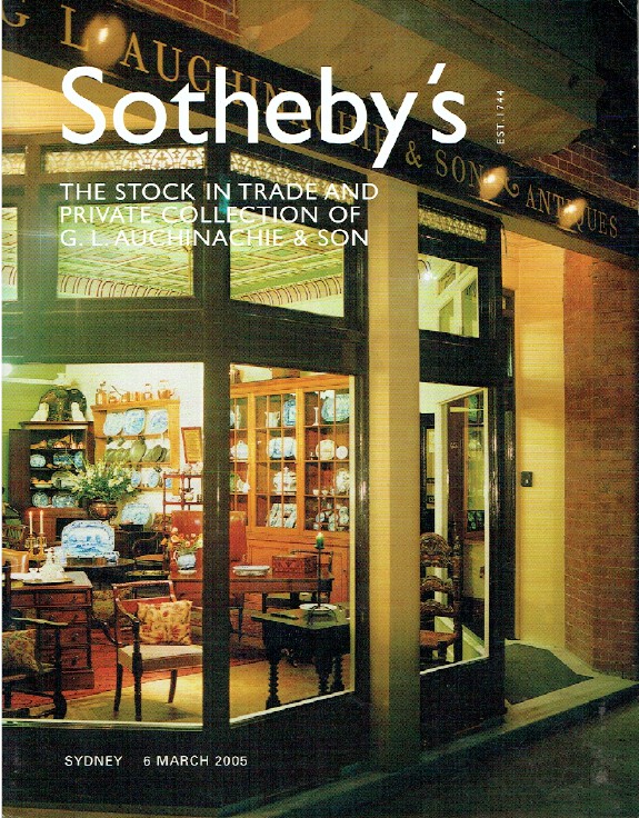 Sothebys March 2005 The Stock in Trade and Private Collection - Auchinachie