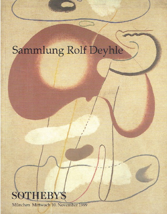 Sothebys November 1999 Rolf Deyhle Collection 20th century Art